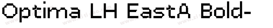 Optima LH EastA Bold字体转换